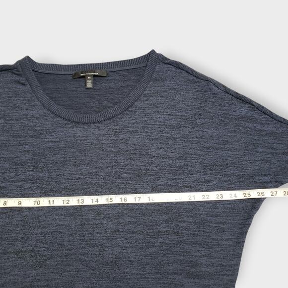 WHBM Dolman Sleeve Pullover Sweater Blue Heathered Sz XS Casual Minimalist Fall - Picture 7 of 9